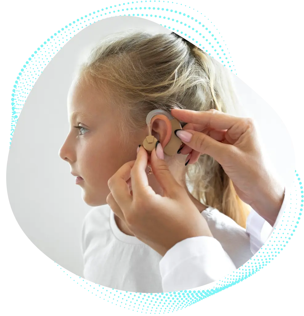 girl hearing aid