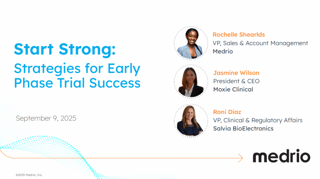 Webinar Start Strong Strategies for Early Phase Trial Success